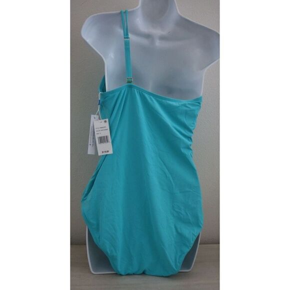 Bleu Rod Beattie Women Sz 14 Blue Behind The Seams One Piece Swimsuit $119 - Picture 2 of 14